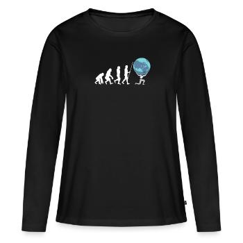 Artificial Intelligence Ai Chat - Frauen Premium Bio Langarmshirt - Schwarz - Vorne - Julia (174cm)