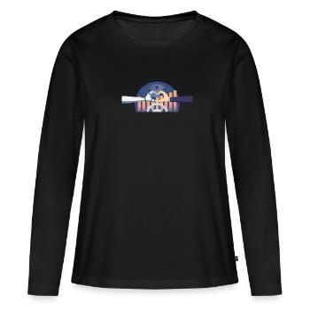 Artificial Intelligence Ai Chat - Frauen Premium Bio Langarmshirt - Schwarz - Vorne - Julia (174cm)