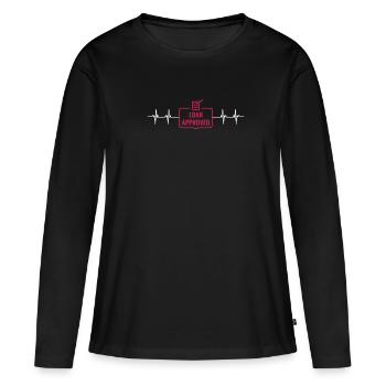 Loan Heartbeat - Loan Officer Mortgage Broker - Frauen Premium Bio Langarmshirt - Schwarz - Vorne - Julia (174cm)