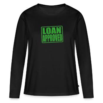 Loan Heartbeat - Loan Officer Mortgage Broker - Frauen Premium Bio Langarmshirt - Schwarz - Vorne - Julia (174cm)