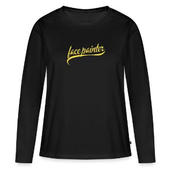 Maquillage et maquillage - T-shirt manches longues Premium bio Femme - noir - Devant - Julia (174cm)