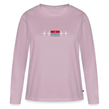 United Kingdom Greater London Flag - Women's Premium Organic Long Sleeve Shirt - dusky pink - Front - Julia (174cm)