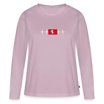 United Kingdom Kent Flag - Women's Premium Organic Long Sleeve Shirt - dusky pink - Front - Julia (174cm)