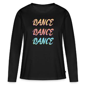 Danse Danse Danse! - T-shirt manches longues Premium bio Femme - noir - Devant - Julia (174cm)