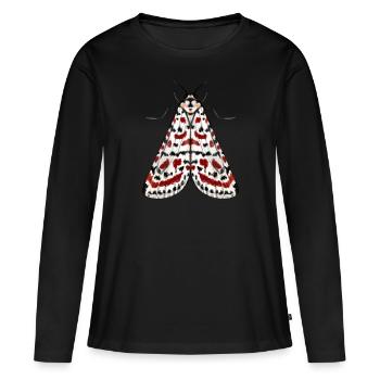 Mite - T-shirt manches longues Premium bio Femme - noir - Devant - Julia (174cm)