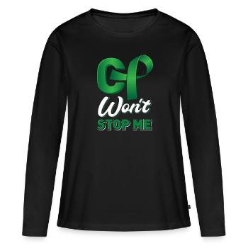 Le CP ne m’arrêtera pas la sensibilisation à la paralysie cérébrale - T-shirt manches longues Premium bio Femme - noir - Devant - Julia (174cm)