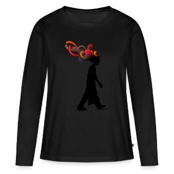 dreamer - Women's Premium Organic Long Sleeve Shirt - black - Front - Julia (174cm)