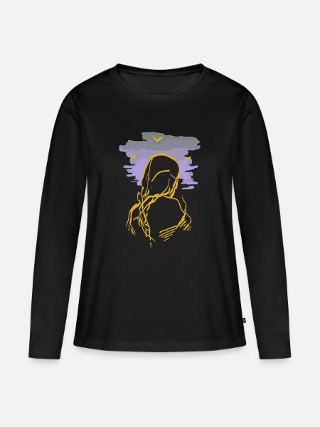 Hexe - Frauen Premium Bio Langarmshirt - Schwarz
