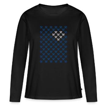 Amour de la région de la Ruhr - T-shirt manches longues Premium bio Femme - noir - Devant - Julia (174cm)