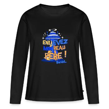 Take away my Father-in-law!! Brothel!! - Women's Premium Organic Long Sleeve Shirt - black - Front - Julia (174cm)