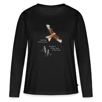 Red Kite - Forked Harrier - Women's Premium Organic Long Sleeve Shirt - black - Front - Julia (174cm)