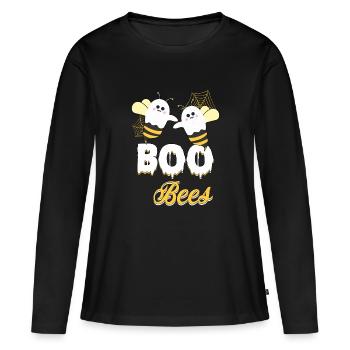 Abeilles abeilles - T-shirt manches longues Premium bio Femme - noir - Devant - Julia (174cm)