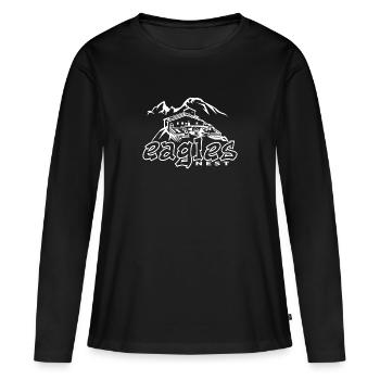 Eagles Nest - Kehlstein - Kehlsteinhaus - Frauen Premium Bio Langarmshirt - Schwarz - Vorne - Julia (174cm)
