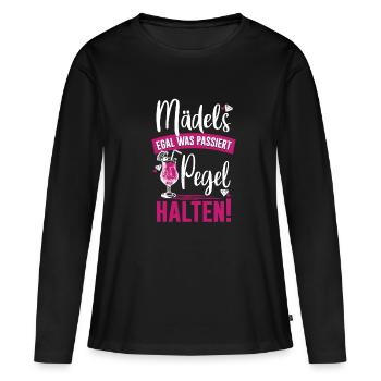 Junggesellinnen Abschied Braut Mädels Party Humor - Frauen Premium Bio Langarmshirt - Schwarz - Vorne - Julia (174cm)