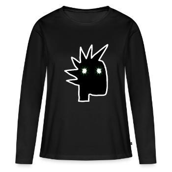 Punk Rock Pogo Anarchie Punks Punk Rocker Punk - T-shirt manches longues Premium bio Femme - noir - Devant - Julia (174cm)