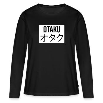 Otaku anime manga - T-shirt manches longues Premium bio Femme - noir - Devant - Julia (174cm)