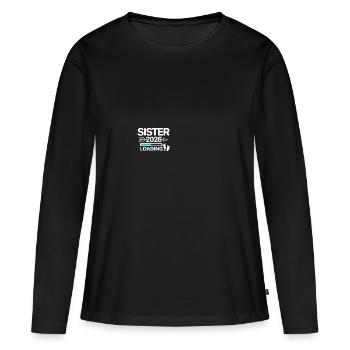 Sister 2026 - Frauen Premium Bio Langarmshirt - Schwarz - Vorne - Julia (174cm)