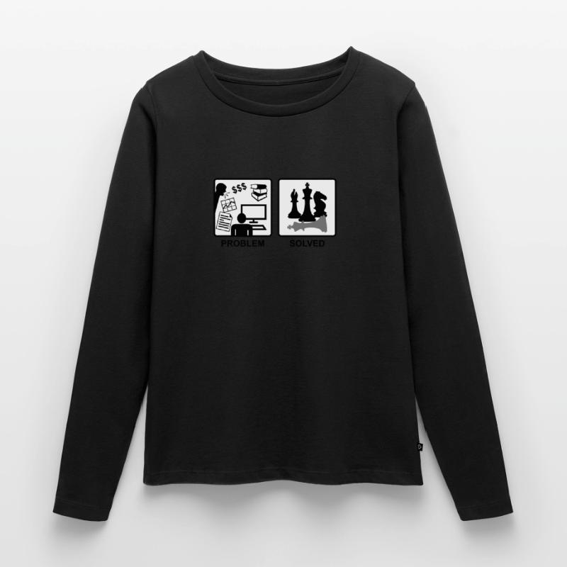 Chess solves problems Women's Premium Organic Long Sleeve Shirt