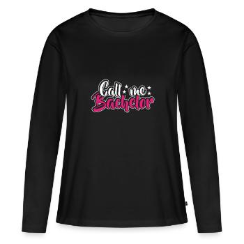 Baccalauréat Réussi Graduation Doctorat Graduation - T-shirt manches longues Premium bio Femme - noir - Devant - Julia (174cm)