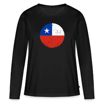 Chili - T-shirt manches longues Premium bio Femme - noir - Devant - Julia (174cm)