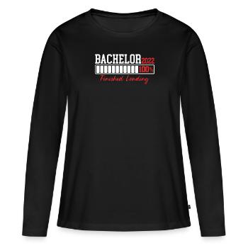 Bachelor 2022 - Frauen Premium Bio Langarmshirt - Schwarz - Vorne - Julia (174cm)