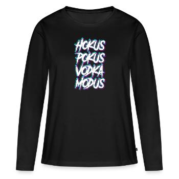 Hokus Pokus Vodka Modus Vodkatrinker Vodka - T-shirt manches longues Premium bio Femme - noir - Devant - Julia (174cm)
