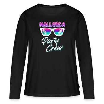 Mallorca Party Crew Malle Party Crew - Frauen Premium Bio Langarmshirt - Schwarz - Vorne - Julia (174cm)