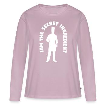 Cook -starred chef Gastro Restaurant - Women's Premium Organic Long Sleeve Shirt - dusky pink - Front - Julia (174cm)