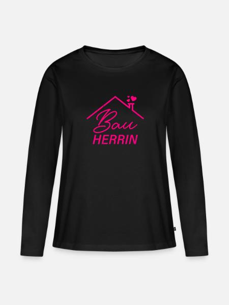 Bauherrin Eigenheim Richtfest Bauherrin - Frauen Premium Bio Langarmshirt - Schwarz
