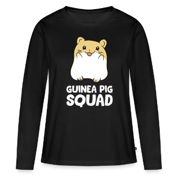 Cochons d'Inde - Guinea Pig Squad - T-shirt manches longues Premium bio Femme - noir - Devant - Julia (174cm)