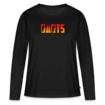 Fléchettes Fléchettes Flèches Fléchettes Accessoires Fléchettes Fléchettes - T-shirt manches longues Premium bio Femme - noir - Devant - Julia (174cm)