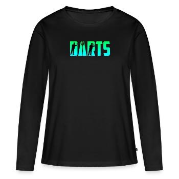 Fléchettes Fléchettes Flèches Fléchettes Accessoires Fléchettes Fléchettes - T-shirt manches longues Premium bio Femme - noir - Devant - Julia (174cm)