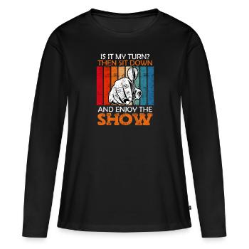 Dart Play Darts Show Score Darts - T-shirt manches longues Premium bio Femme - noir - Devant - Julia (174cm)