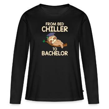 Du refroidisseur de lit au Bachelor 2023 - T-shirt manches longues Premium bio Femme - noir - Devant - Julia (174cm)