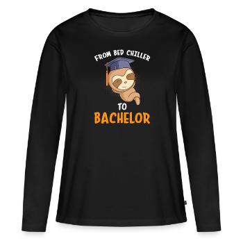 Bachelor 2023 du refroidisseur de lit au célibataire - T-shirt manches longues Premium bio Femme - noir - Devant - Julia (174cm)