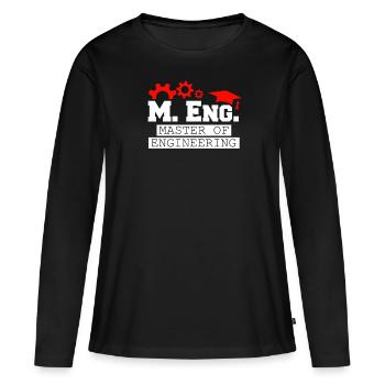 Ich bin Master of Engineering Master Abschluss - Frauen Premium Bio Langarmshirt - Schwarz - Vorne - Julia (174cm)