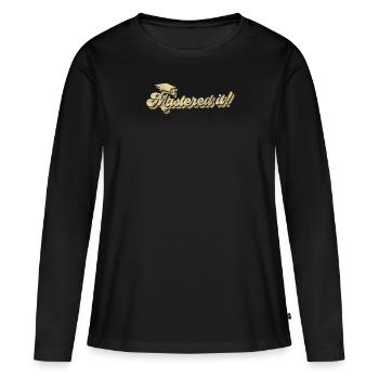 Je l’ai maîtrisé ! Master Master Master - T-shirt manches longues Premium bio Femme - noir - Devant - Julia (174cm)