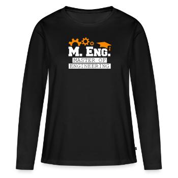 Ich bin Master of Engineering Master Abschluss - Frauen Premium Bio Langarmshirt - Schwarz - Vorne - Julia (174cm)