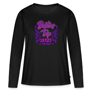 Beasties Trip 2023 Holiday Friends Spring Break - T-shirt manches longues Premium bio Femme - noir - Devant - Julia (174cm)