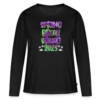 Spring Break Squad Sommerferien Spring Break - Frauen Premium Bio Langarmshirt - Schwarz - Vorne - Julia (174cm)