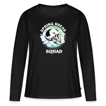 Spring Break Squad Sommerurlaub Spring Break - Frauen Premium Bio Langarmshirt - Schwarz - Vorne - Julia (174cm)