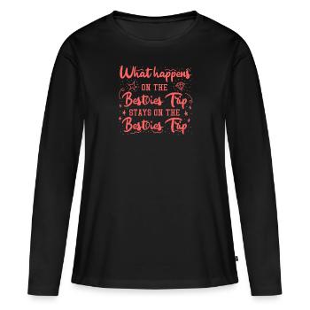 Beasties Trip Vacances avec des amis Spring Break - T-shirt manches longues Premium bio Femme - noir - Devant - Julia (174cm)