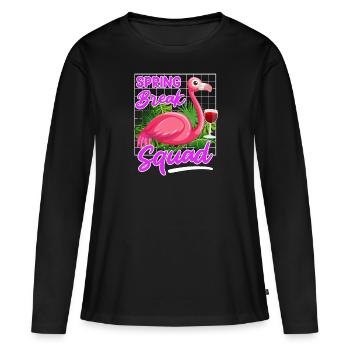 Spring Break Squad Sommerferien Spring Break - Frauen Premium Bio Langarmshirt - Schwarz - Vorne - Julia (174cm)