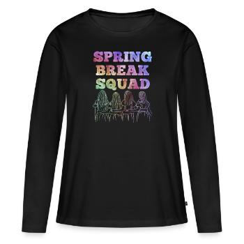 Spring Break Squad Sommerferien Spring Break - Frauen Premium Bio Langarmshirt - Schwarz - Vorne - Julia (174cm)