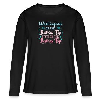 Beasties Trip Vacances avec des amis Spring Break - T-shirt manches longues Premium bio Femme - noir - Devant - Julia (174cm)