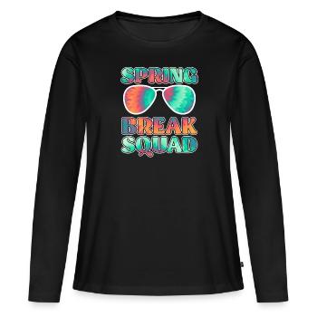 Spring Break Squad Sommerferien Spring Break - Frauen Premium Bio Langarmshirt - Schwarz - Vorne - Julia (174cm)