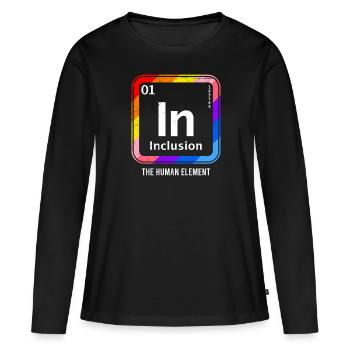 Inclusion Acceptance and solidarity for - Women's Premium Organic Long Sleeve Shirt - black - Front - Julia (174cm)