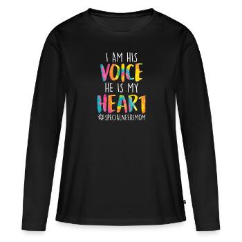 Inclusion Acceptance Mother of disadvantaged - Women's Premium Organic Long Sleeve Shirt - black - Front - Julia (174cm)