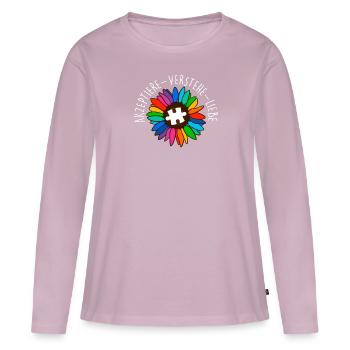 Autism Diversity Autistic Consciousness - Women's Premium Organic Long Sleeve Shirt - dusky pink - Front - Julia (174cm)