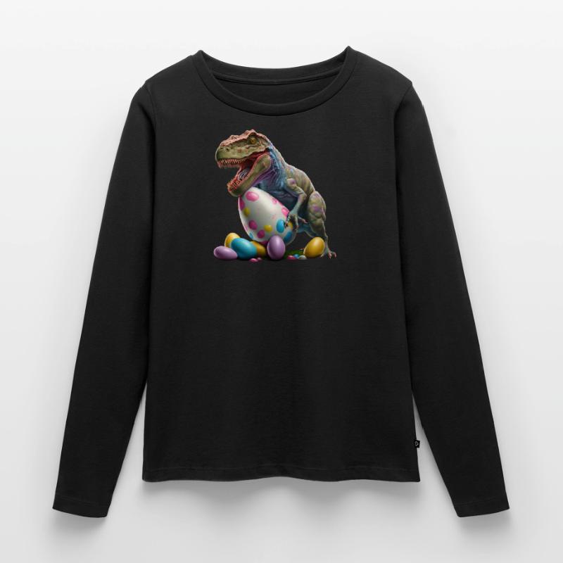 Easter Bunny Easter Dino Egg Easter Eggs Easter Friend Women's Premium Organic Long Sleeve Shirt